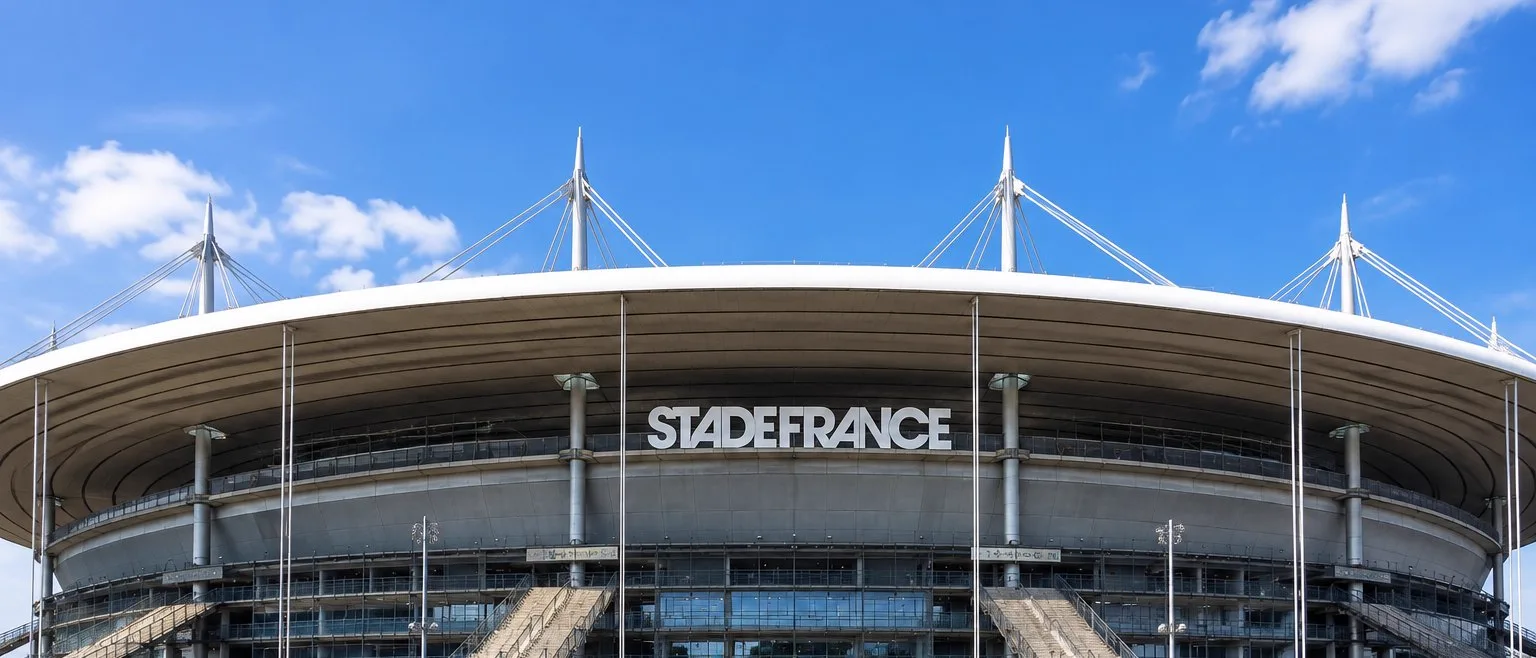 Vue extérieure du Stade de France, lieu du Congrès des VTC 2027