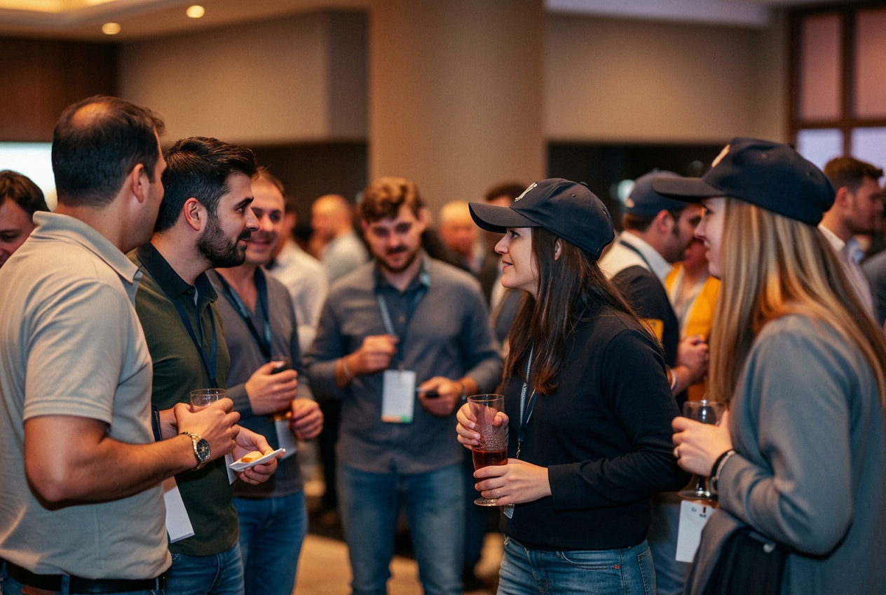 Soirée networking du Congrès des VTC, échanges autour d’un cocktail dînatoire